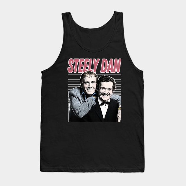 Steely Dan / Retro Aesthetic Meme British Humour Parody Design Tank Top by DankFutura